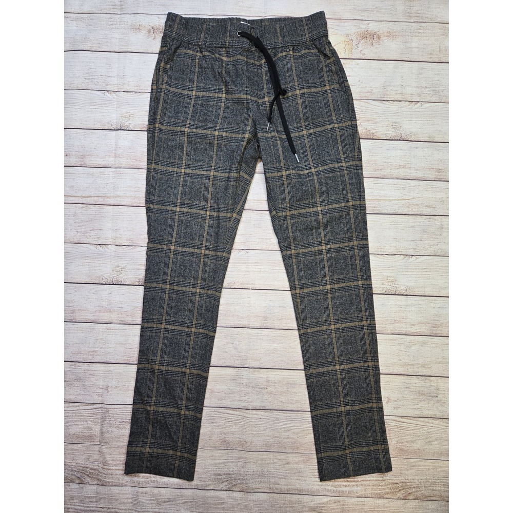 Hot Topic Grey Plaid Joggers Mens Sz Small Grunge Goth Punk Rocker Dark Academia